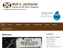 Tablet Screenshot of bobsjanitorial.com